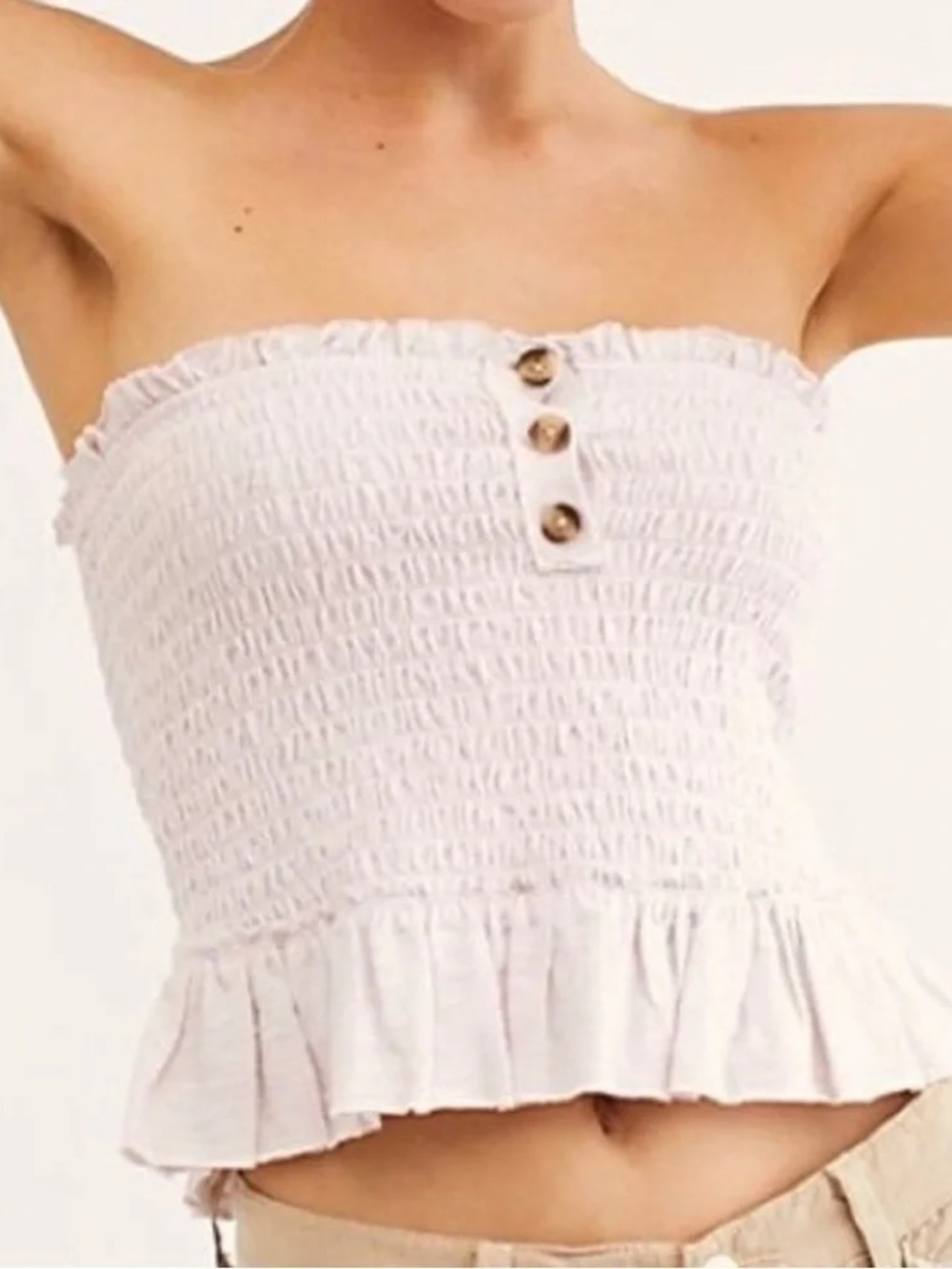We The Free Smocked Tube Top Women’s Size Large